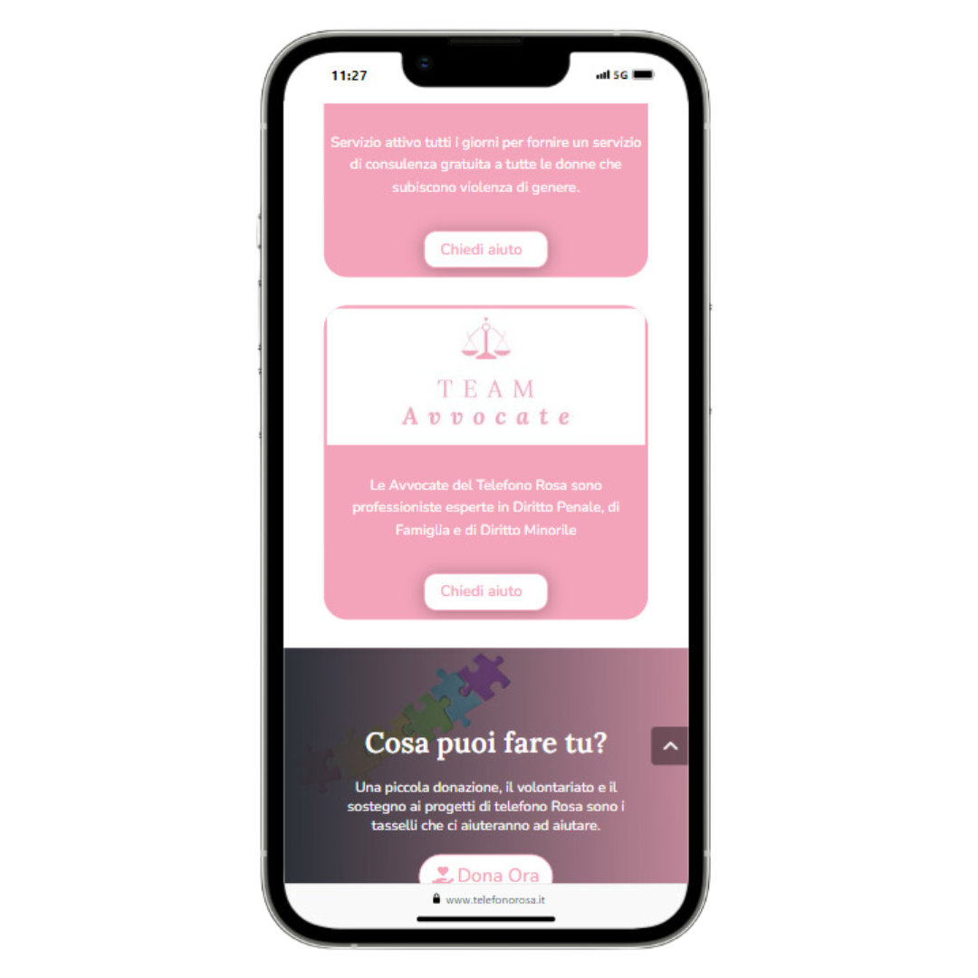 telefono rosa 2024 CELL 3 Telefono Rosa Creabit
