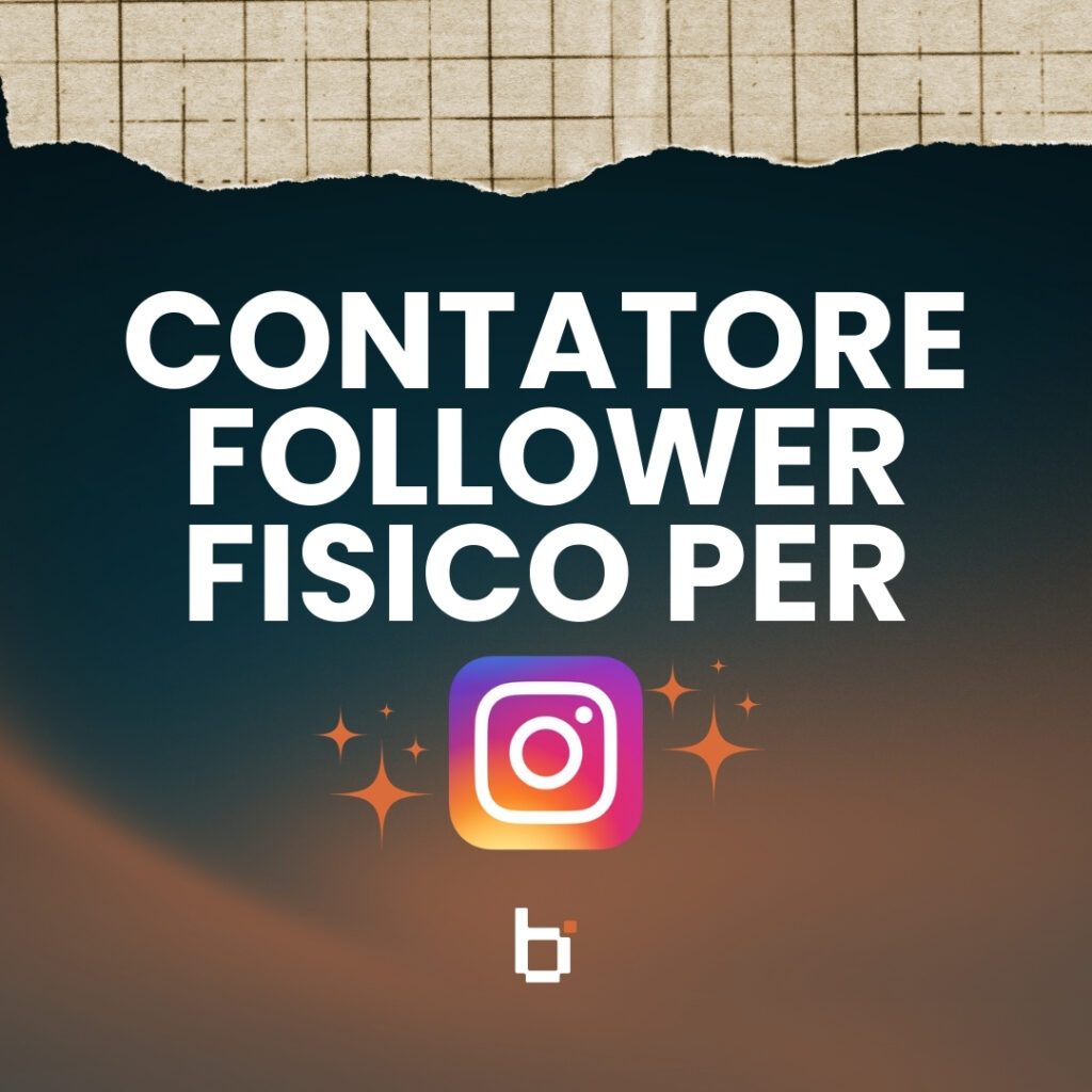 Contatore follower fisico per Instagram